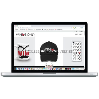 winos only e-commerce website design