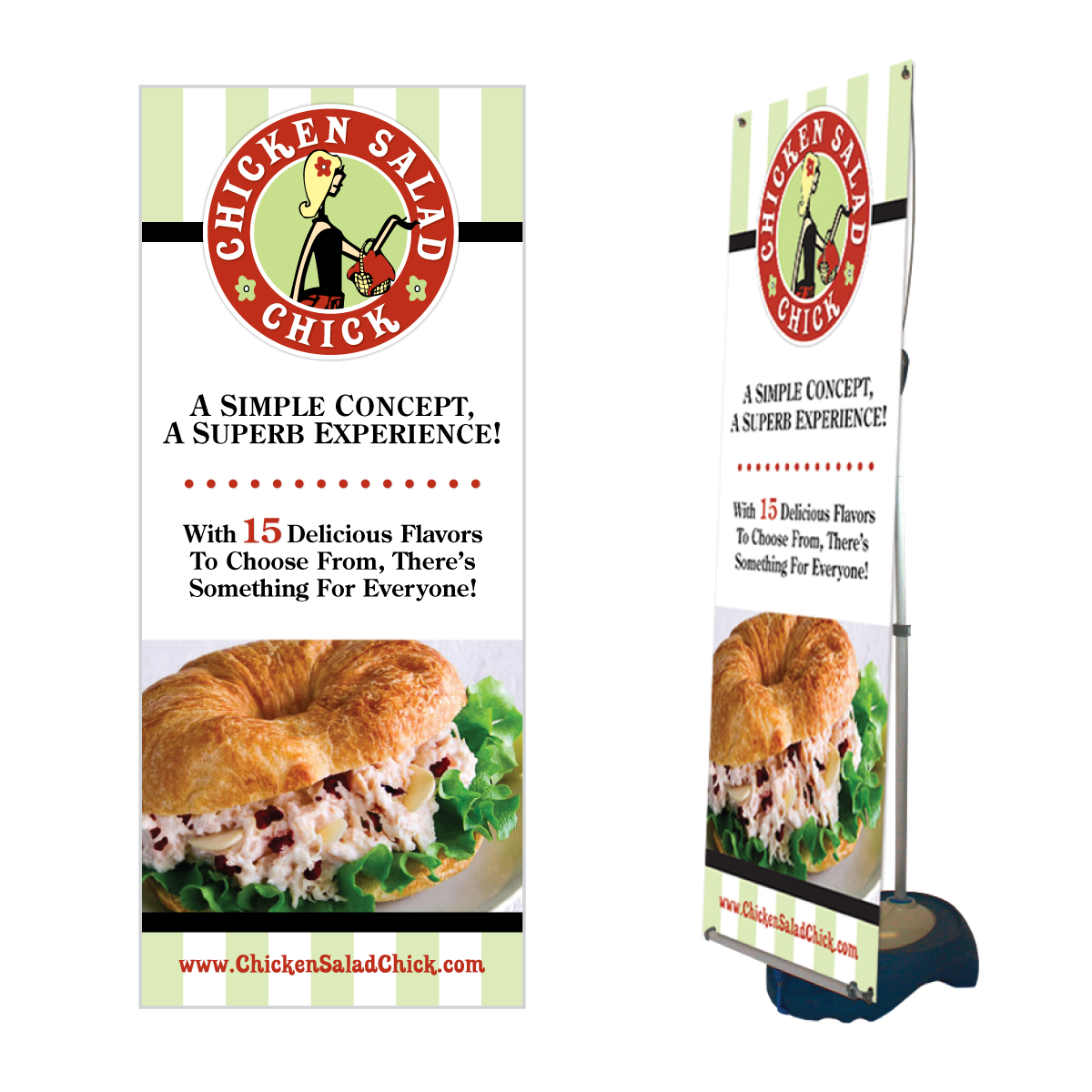 Chicken Salad Chick Pop-Up Display Design